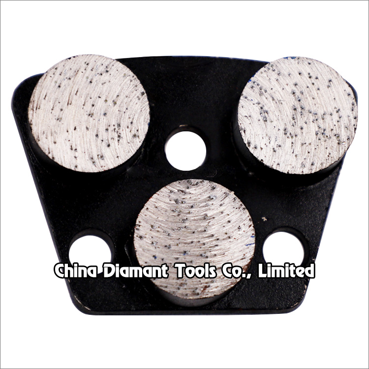 Trapezoid PCD Grinding Shoes For Concrete Terrazzo Floor Half Round