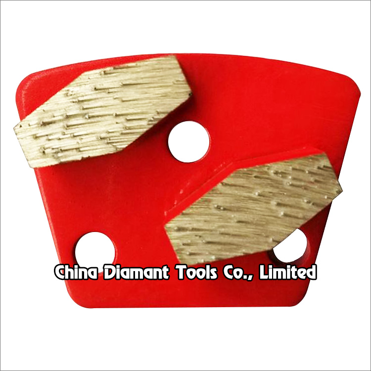 JMJ Diamond Tools Trapezoid Single Segment Grinding Disc - Soft Bond 30 Grit For Concrete