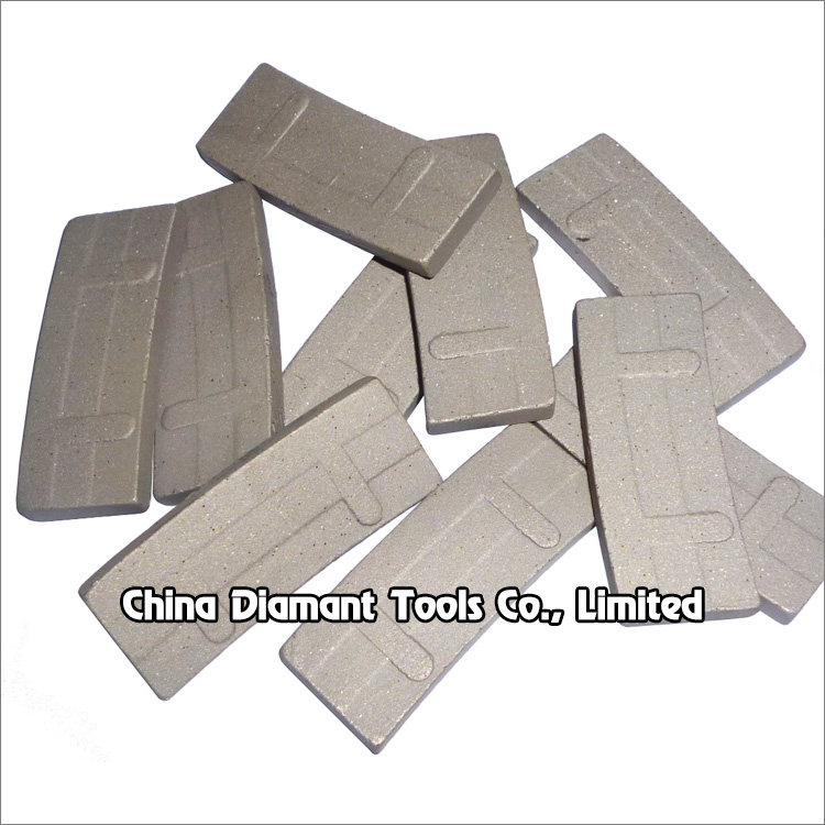 Diamond segments of circular saw blades for granite cutting - || step taper shape