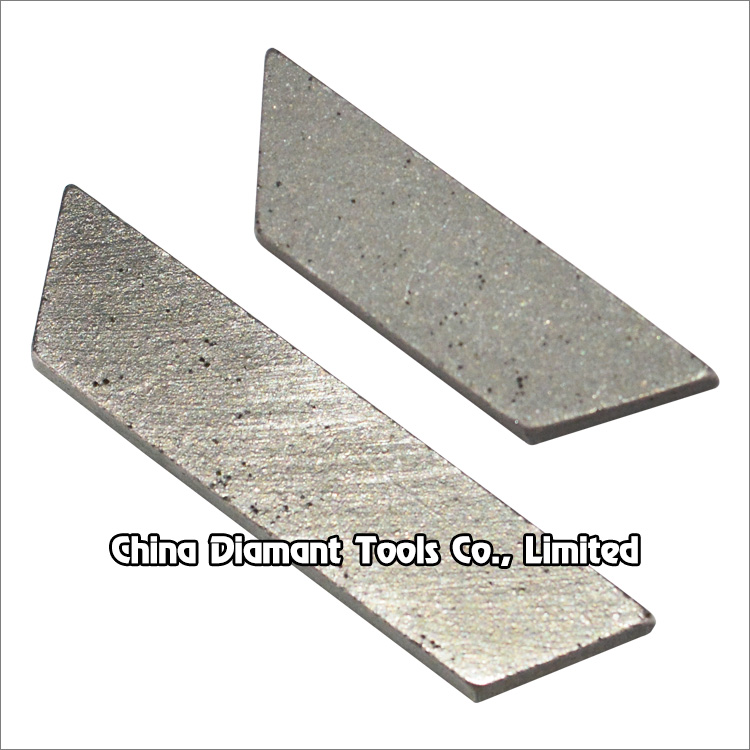 Diamond segments of gangsaw for marble block cutting - trapezoid type
